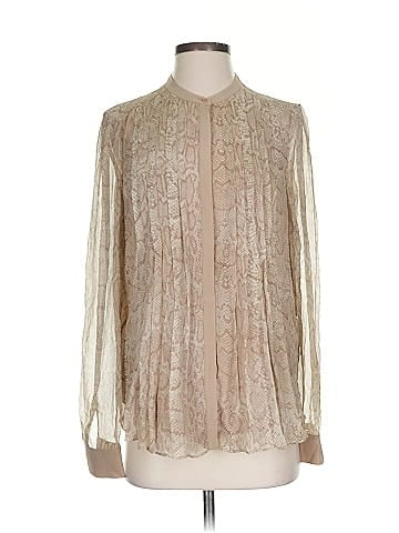Joie Long Sleeve Silk Top (view 1)