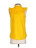 Figue 100% Cotton Yellow Sleeveless Blouse Size S - photo 2