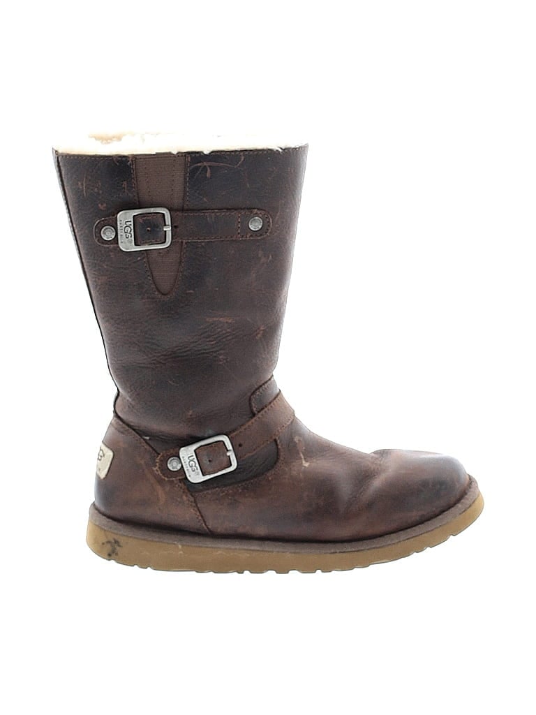 Ugg Australia 100% Sheepskin Brown Boots Size 5 - photo 1