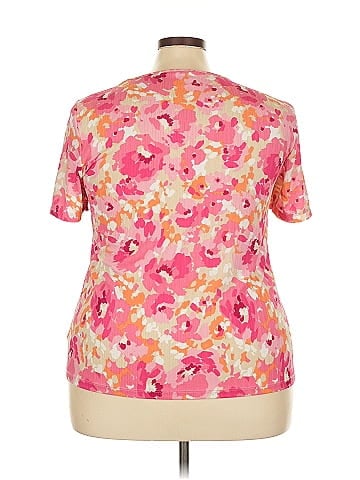 JM Collection Short Sleeve Blouse (view 2)