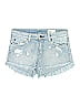 Cosmic Blue Love Hearts Blue Denim Shorts Size 27 waist - photo 1
