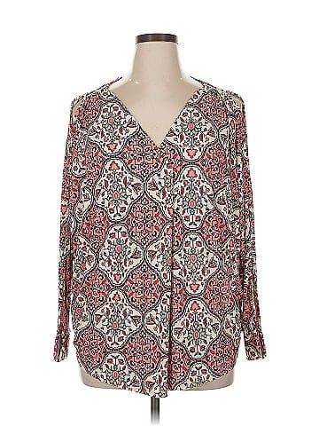 JM Collection Long Sleeve Blouse (view 1)