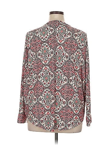 JM Collection Long Sleeve Blouse (view 2)