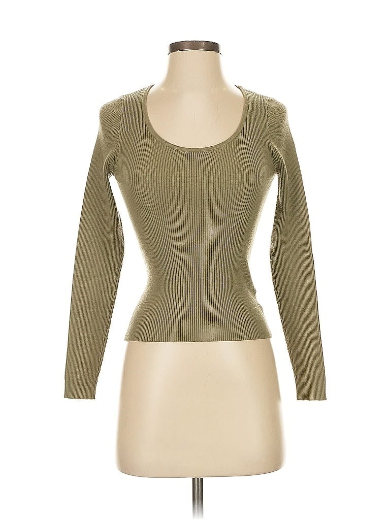 Pre-owned Express Pullover Sweater In Green