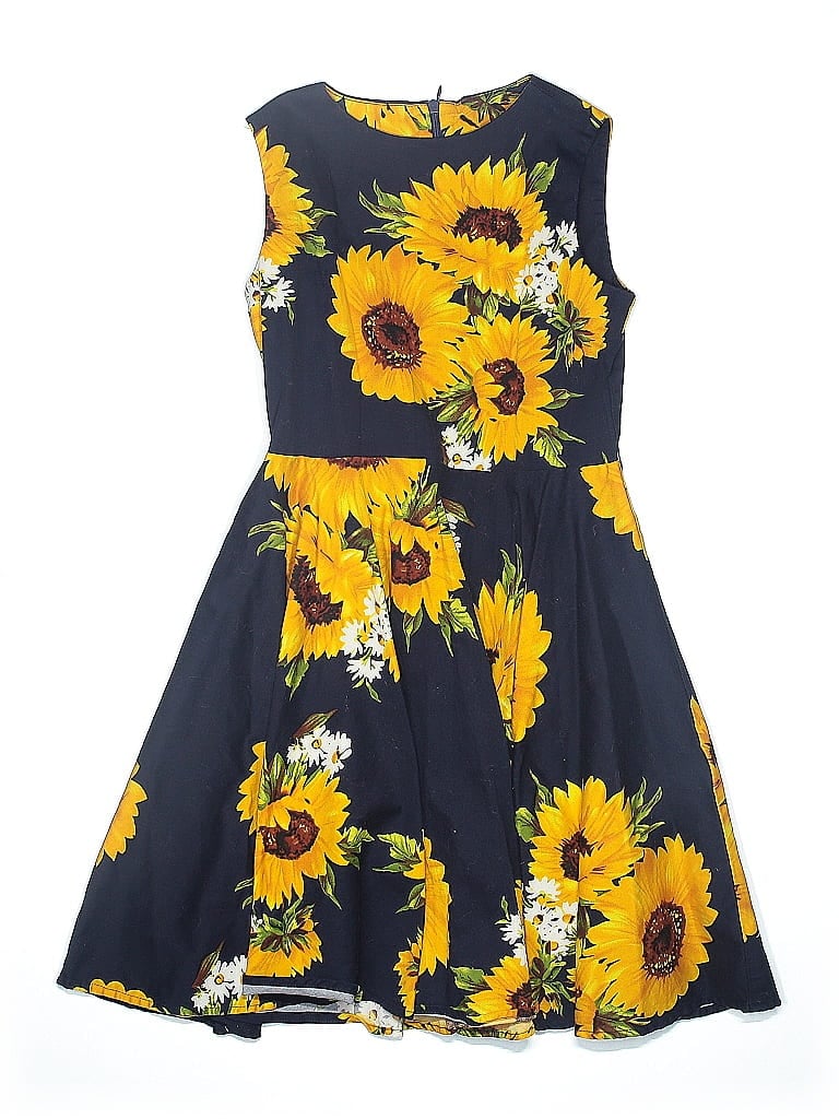 Kate Kasin Yellow Blue Dress Size 8 - 9 - photo 1