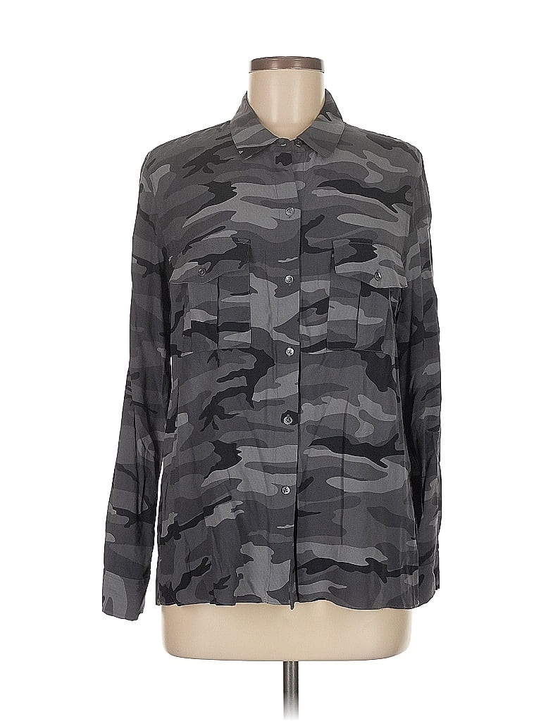 Pre-owned Rails Long Sleeve Button Down Shirt In Gray