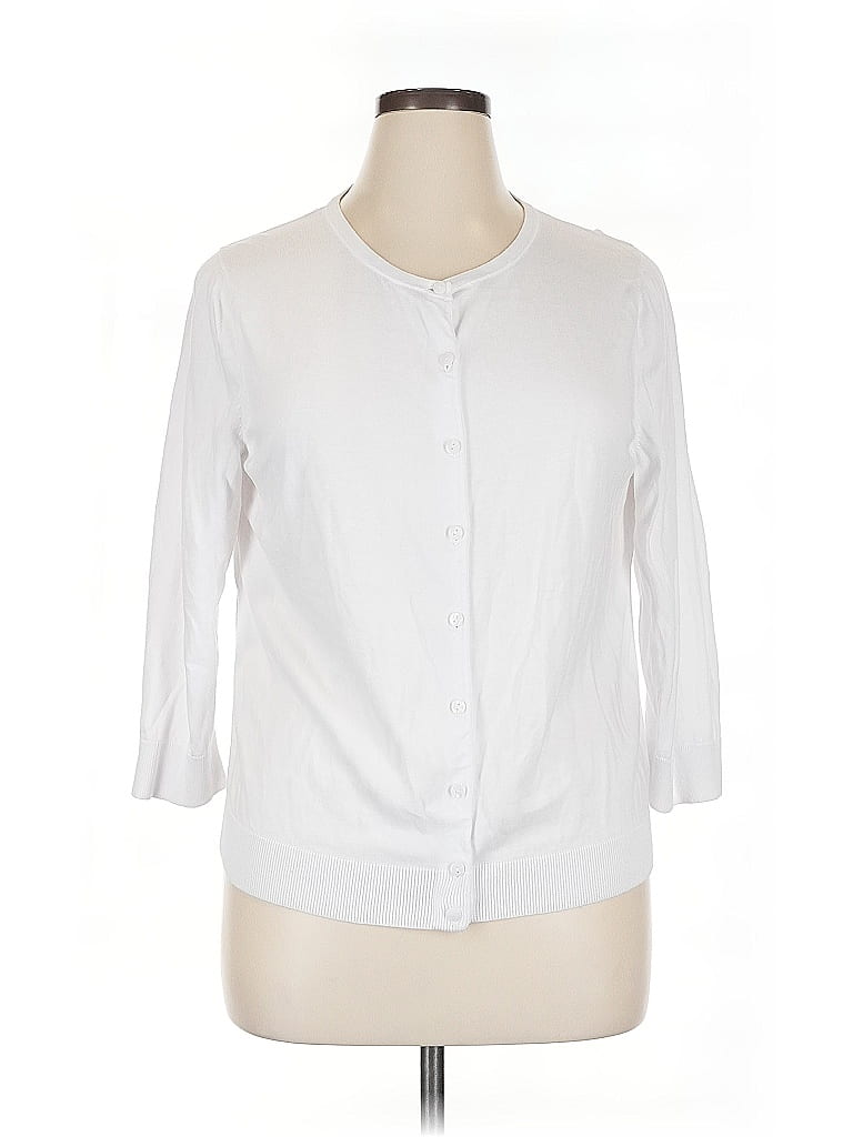 Talbots Outlet White Cardigan Size XL - photo 1