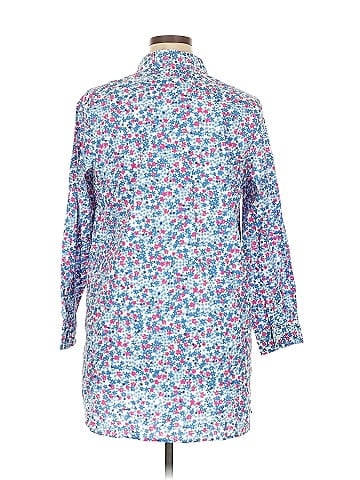 Woman Within Long Sleeve Button-Down Shirt (view 2)