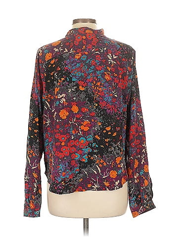 Tracy Reese Long Sleeve Silk Top (view 2)