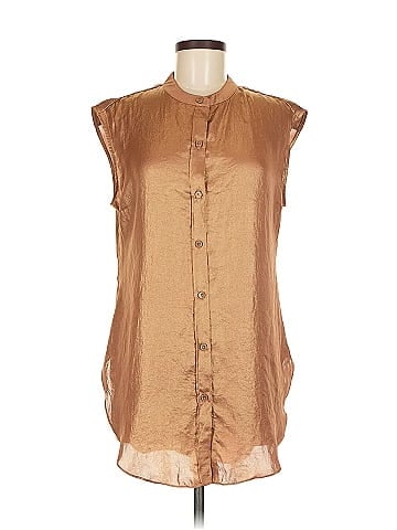 Black Label by Chico's Sleeveless Button-Down Shirt (view 1)