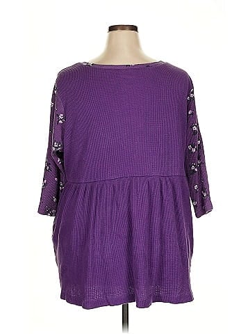 Woman Within 3/4 Sleeve Henley (view 2)