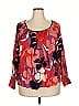 Terra & Sky 100% Rayon Orange 3/4 Sleeve Blouse Size 3X - photo 1