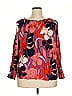 Terra & Sky 100% Rayon Orange 3/4 Sleeve Blouse Size 3X - photo 2