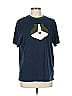 Armani Exchange 100% Cotton Argyle Blue Short Sleeve T-Shirt Size L - photo 1