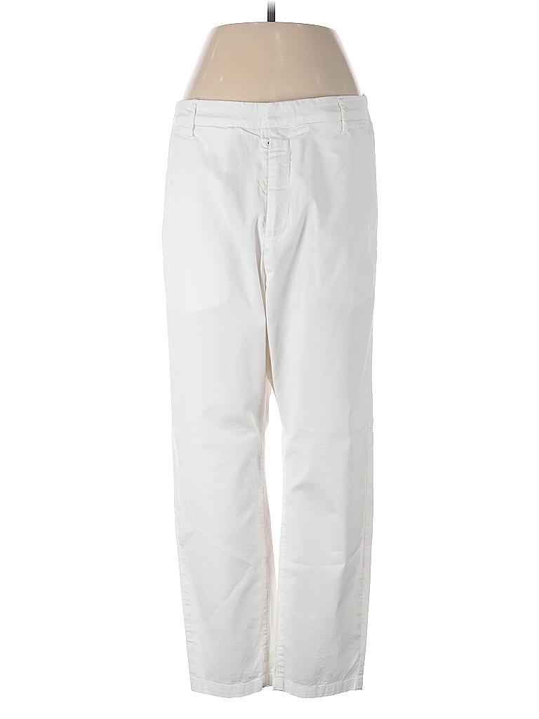 Nili Lotan Solid White Casual Pants Size 4 - photo 1