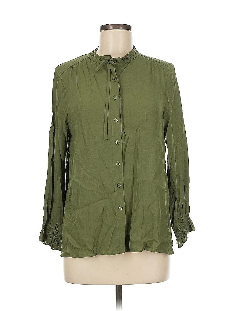 Click to view more detailed imagery on our partner's website Pre-owned Fun2fun Long Sleeve Blouse In Green