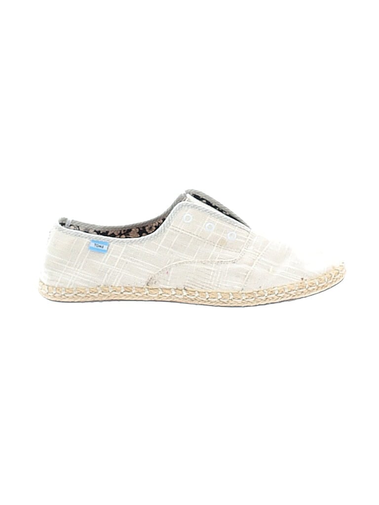 TOMS Ivory Tan Flats Size 7 (wide) - photo 1