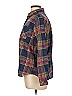 Natural Reflections 100% Cotton Plaid Burgundy Long Sleeve Button-Down Shirt Size L - photo 4