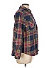 Natural Reflections 100% Cotton Plaid Burgundy Long Sleeve Button-Down Shirt Size L - photo 3