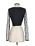 Blue Blush Black Long Sleeve Top Size S - photo 2