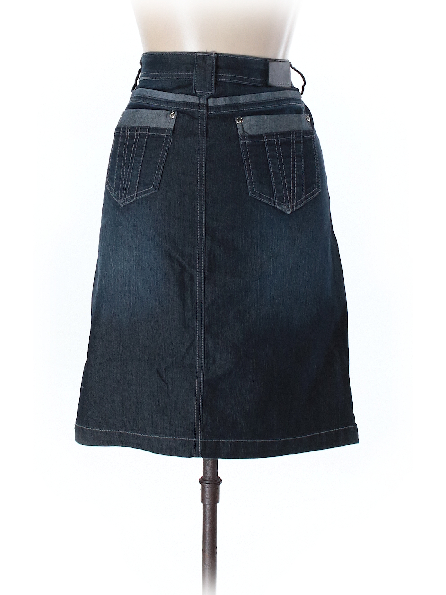 baccini jean skirt