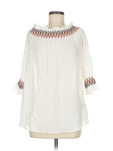 Easel 3/4 Sleeve Blouse (view 1)
