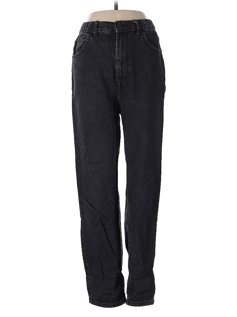 Pull&Bear 100% Cotton Chevron-herringbone Black Jeans Size 4 - photo 1