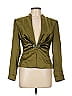 Kay Unger 100% Silk Green Silk Blazer Size 12 - photo 1