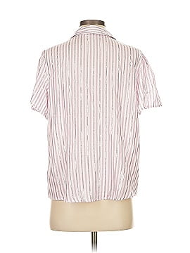 Max Studio Pink Short Sleeve Blouse Size L