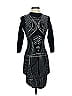 Bebe Graphic Black Cocktail Dress Size P (petite) - photo 1
