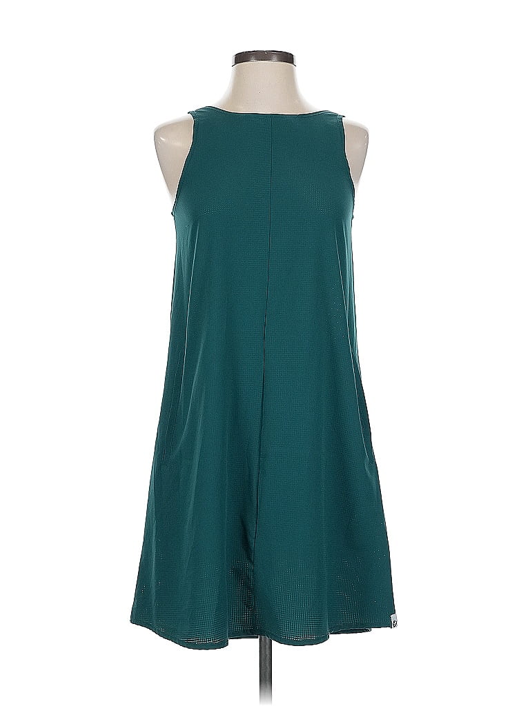 Oiselle Solid Teal Green Casual Dress Size 2 - photo 1