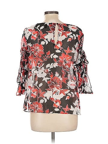 White House Black Market 3/4 Sleeve Blouse (view 2)