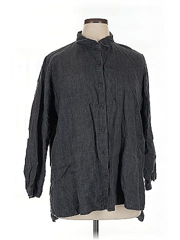 Eileen Fisher 3/4 Sleeve Button-Down Shirt (view 1)