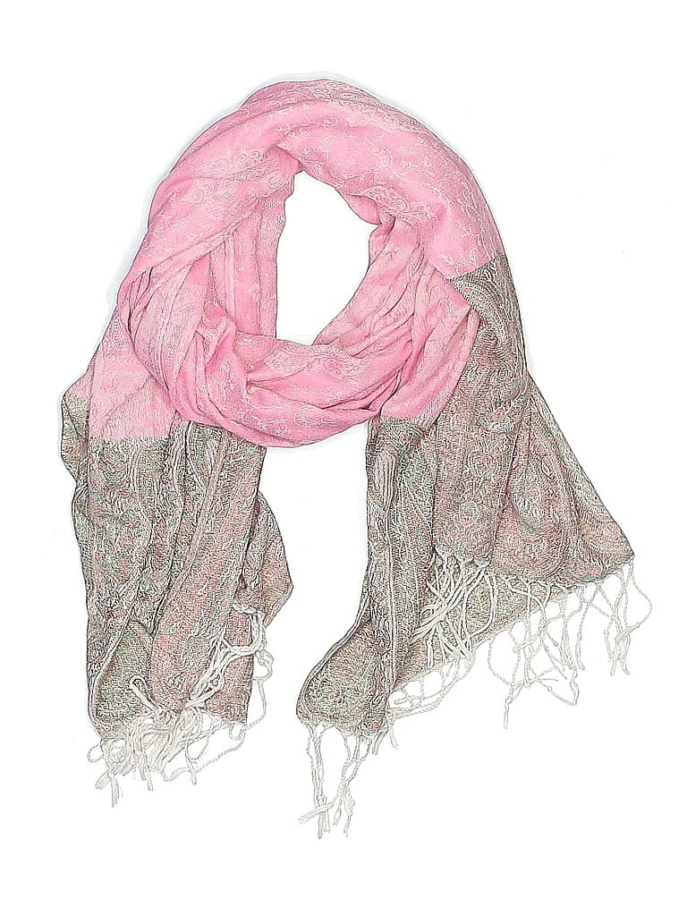 Pashmina 100% Cashmere Paisley Pink Cashmere Scarf One size - photo 1