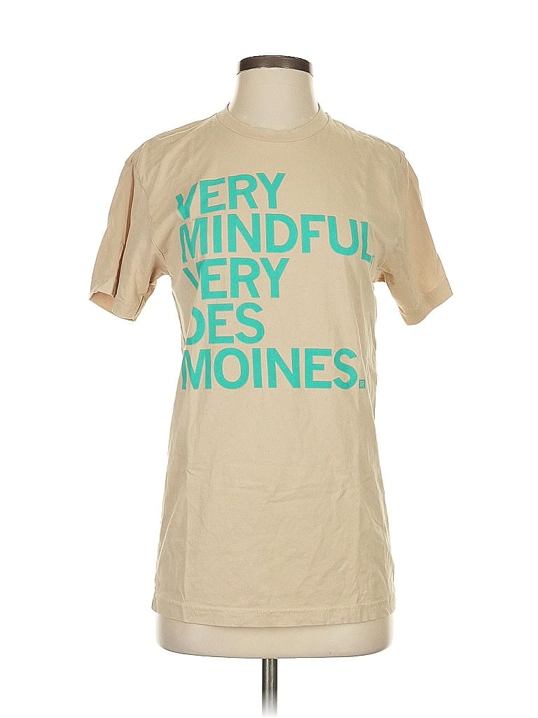 Next Level Apparel 100% Cotton Tan Short Sleeve T-Shirt Size S - photo 1