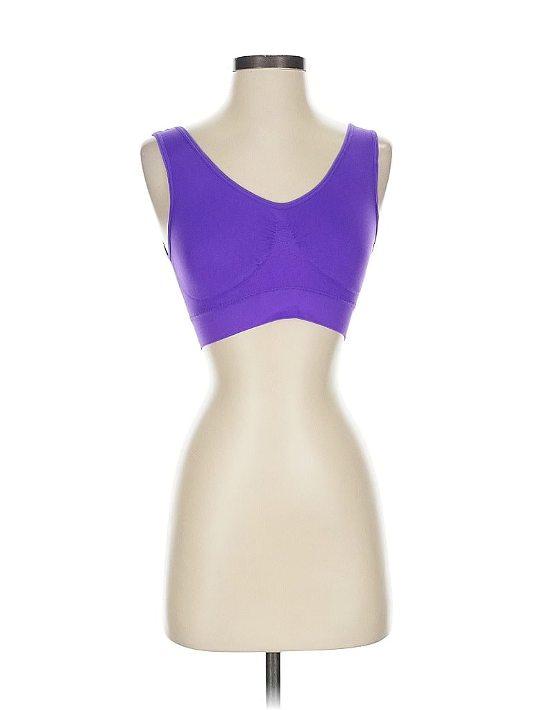 Pre-owned Unbranded Sports Bra In Purple