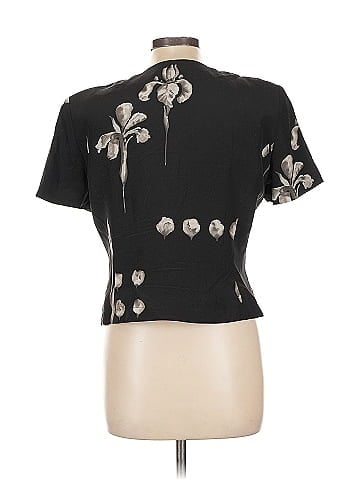 Linda Allard Ellen Tracy Short Sleeve Silk Top (view 2)