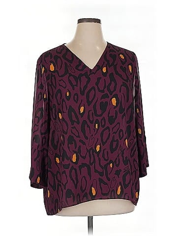 JM Collection 3/4 Sleeve Blouse (view 1)