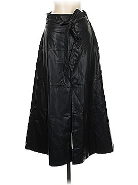 Tanya Taylor Faux Leather Skirt