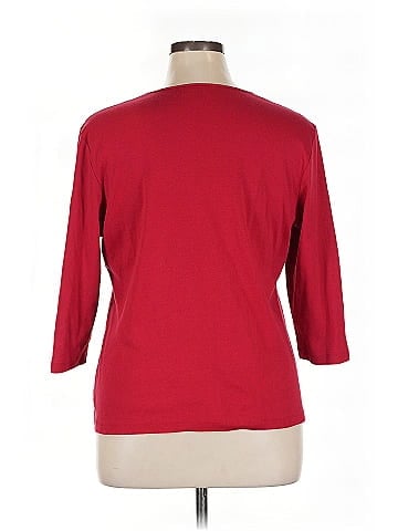 JM Collection 3/4 Sleeve Top (view 2)