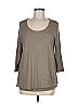 Purejill 100% Modal Gray 3/4 Sleeve T-Shirt Size M - photo 1