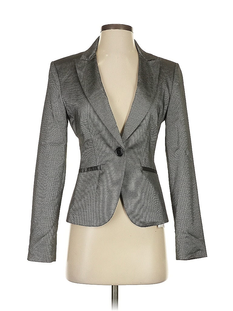 Express Design Studio Chevron-herringbone Gray Blazer Size 2 - photo 1