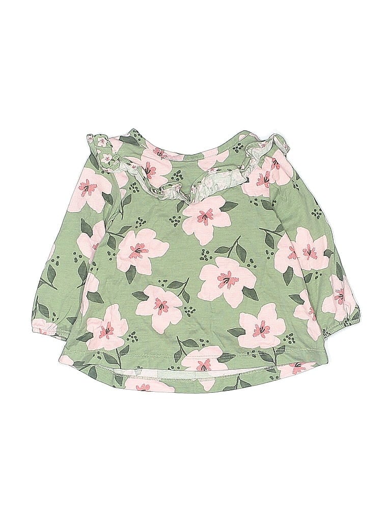 Just One You Made by Carter's Green 3/4 Sleeve Blouse 6-9 MO / 9 MO - photo 1