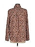 Umgee 100% Polyester Animal Print Brown Long Sleeve Blouse Size M - photo 2