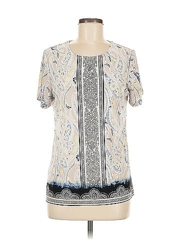 JM Collection Short Sleeve Blouse (view 1)