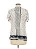 JM Collection Ivory Short Sleeve Blouse Size M - photo 2