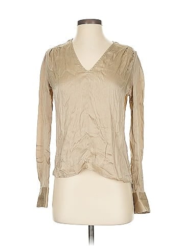 Rachel Comey Long Sleeve Silk Top (view 1)