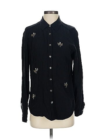 Equipment Long Sleeve Silk Top (view 1)
