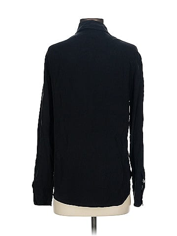 Equipment Long Sleeve Silk Top (view 2)