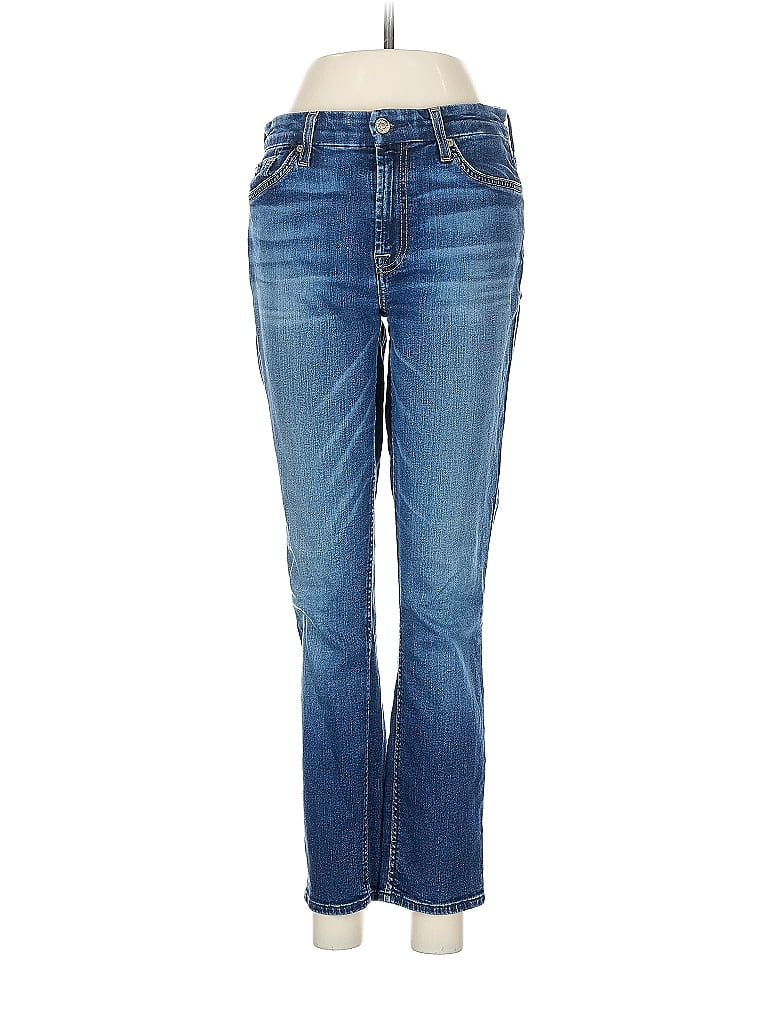 Pre-owned 7 For All Mankind Jeans In Blue